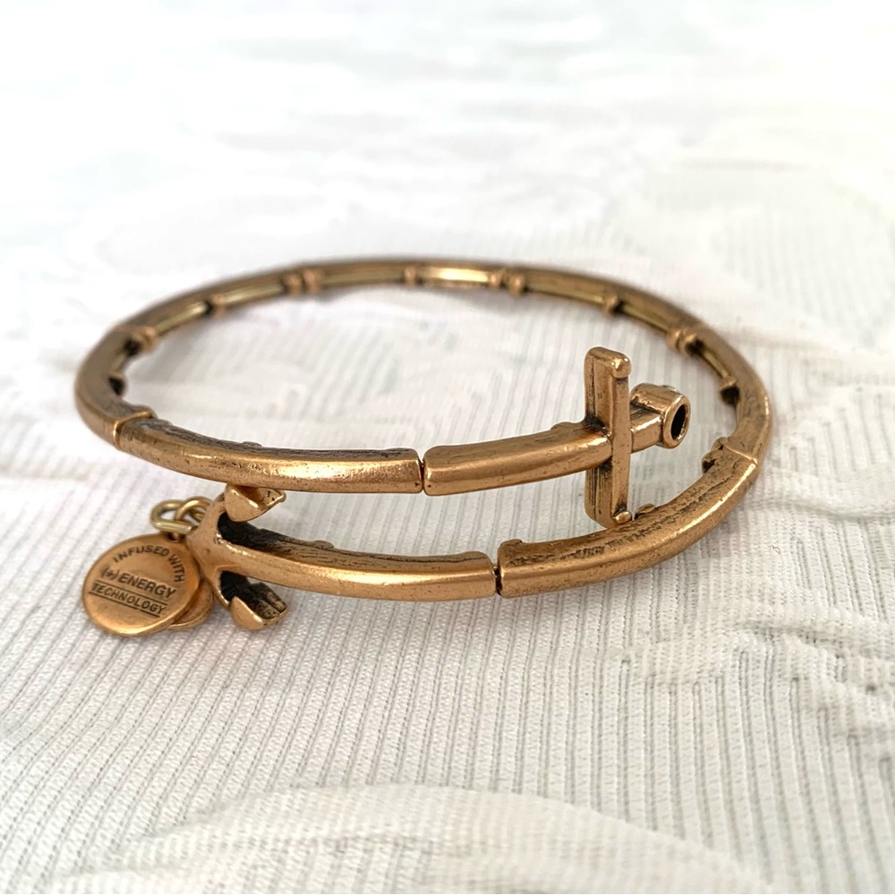 Alex and Ani Vintage Sixty-Six Anchor Wrap Bracelet